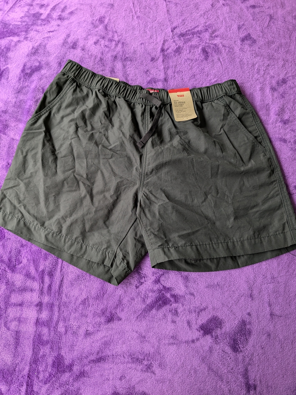Levi's Black Drawstring Athletic Shorts